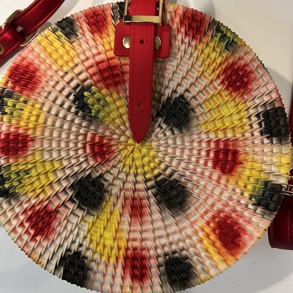 Colorful Round Pill Box Purse - Picture 2 of 11